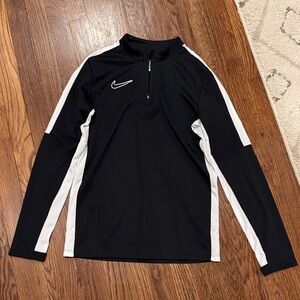 Nike Black and White Quarter-Zip Pullover